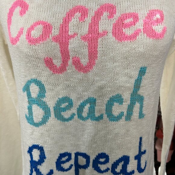 Lilly Pulitzer “Coffee Beach Repeat” Sweater – XS – Lightweight Knit Pullover - Picture 9 of 9